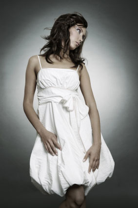 White dress for women